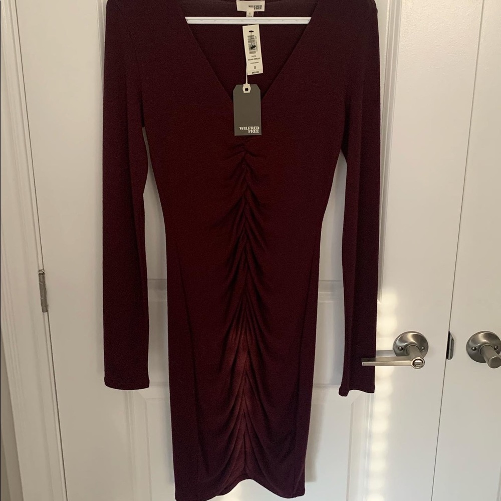 ARITZIA - WILFRED LONG SLEEVE DRESS. NEW